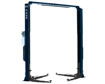 Bilde av EAE 62C-42T-E – 2-søylers løftebukk 4,2 tonn med toppramme, elektrisk låsfrigjøring og dobbel kontrollboks