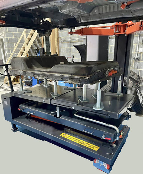 Bilde av EAE MS12M – mobilt batteriløftebord 1 200 kg med nivåregulering og uttrekkbar plattform