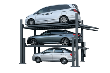 JUNHV JH-4P4500N Triple Stacker parkeringsløfter 3 nivå