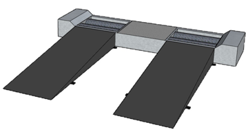 Bilde av Ramper bremsepr. galv 2000x700x220 2stk.