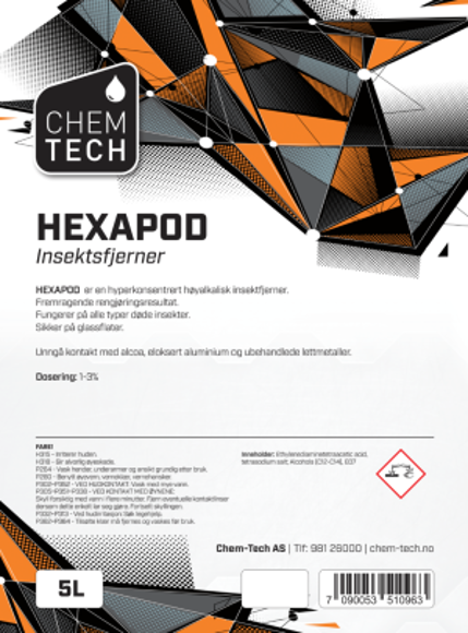 Bilde av Hexapod - Insektsfjerner - Hyperkonsentrat - 5 liter 1-3%