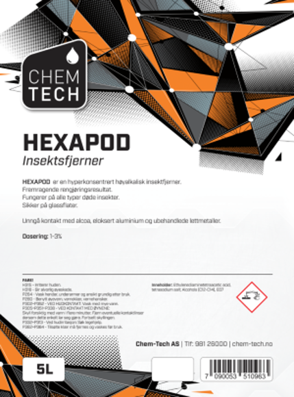Bilde av Hexapod - Insektsfjerner - Hyperkonsentrat - 5 liter 1-3%