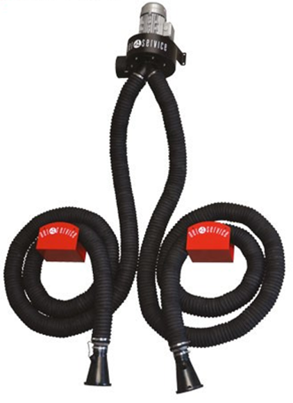 Bilde av AER APN 2 100/5 Veggmontert eksosvifte 1,5kW 230V 3 fas 2x 5m Ø:100m m/BGN3 eksosmunnstykke