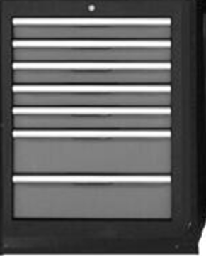 Vis detaljer for Verktøyinnredning skap med 7 skuffer 680 x 500 x 835 mm Bilde av Verktøyinnredning skap med 7 skuffer 680 x 500 x 835 mm