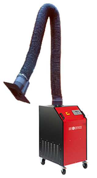 Bilde av AER mobilt sveiseavsug UNI 2.2H  m/ 200mm Armoflex arm 1,1kW 230V 1 fas