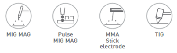 Bilde av AER mobilt sveiseavsug UNI 2.2H  m/ 200mm Armoflex arm 1,1kW 230V 1 fas