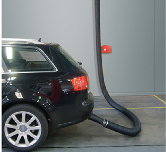 Bilde av AER APN 100/5 Veggmontert eksosvifte 1,1kW 230V 3 fas 5m Ø:100m m/BGN3 eksosmunnstykke