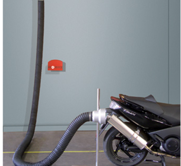 Bilde av AER APN 2 100/5 Veggmontert eksosvifte 1,5kW 230V 3 fas 2x 5m Ø:100m m/BGN3 eksosmunnstykke