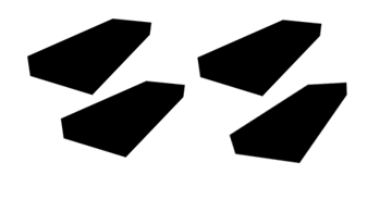 Vis detaljer for Gummipad Kit for sakseløfter 300 X 100 X 30 MM .4stk Bilde av Gummipad Kit for sakseløfter 300 X 100 X 30 MM .4stk