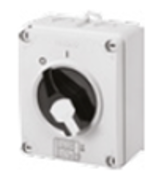 Bilde av AER Kontrollboks med bryter 32 A IP 66 låsbar, mål: 125x150hx93 mm