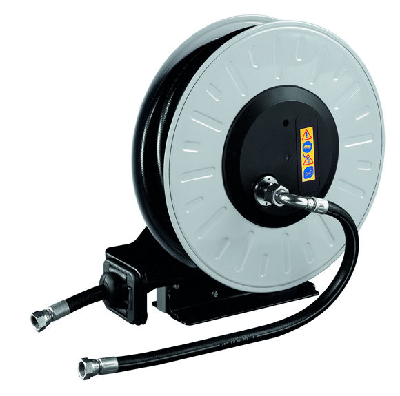 Bilde av BG slangetrommel m/selvinntrekk UTEN slange -kap. 30mtr - 400bar HT-3/8 ut/inn