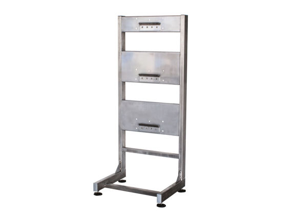 Bilde av Easy-clean rustfri stativ-Rack for 3 maskiner eller maskin+hotbox+dieseltank