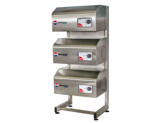 Bilde av Easy-clean rustfri stativ-Rack for 3 maskiner eller maskin+hotbox+dieseltank