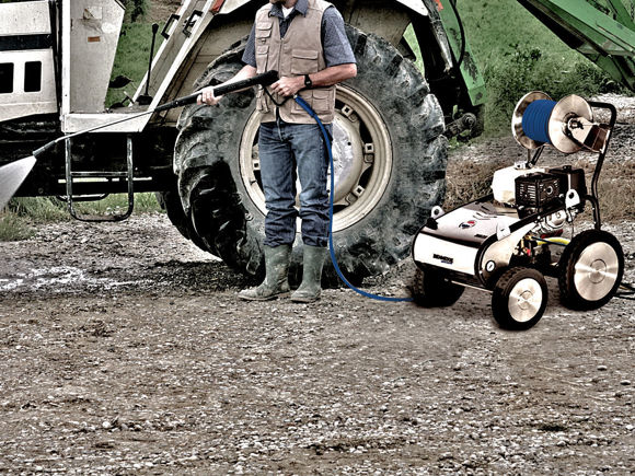 Bilde av Easy Clean Mobile Høytrykksvasker Mobil Kaldtvann Bensin Mobil 200 Bar. 21 Ltr