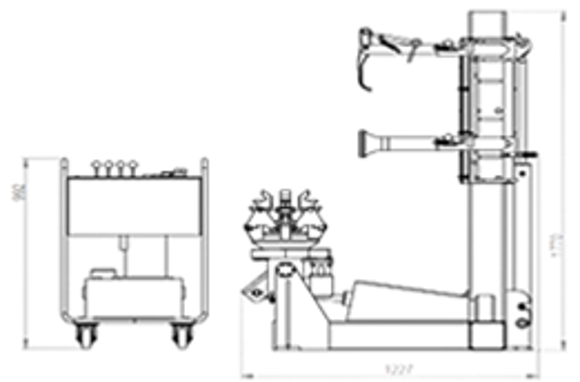 Bilde av Dekkmaskin Brigth BP 585, Lastebil 3-fas 230/380V