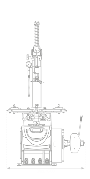 Bilde av Dekkmaskin Brigth BP 887. 3-Fas 230 Volt 2-speed Sort