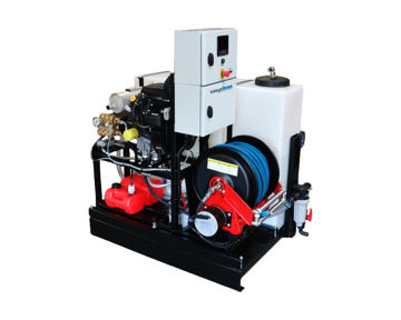Bilde av ke/Easyclean 150bar-50ltr/min -KSP1550st..0.0.b.0.eh kloakkspyler med EL. tromel-inkl. fjernstyring-stor elstyring- bensin
