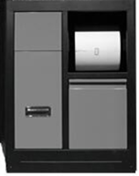 Bilde av Verksted innredning skap.avfallskorg  og papirrull holder