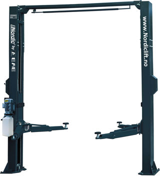 Bilde av 62C-50T.E 2-søyler løftebukk  5 -Tonn m/toppramme 230/400 volt 3-fas