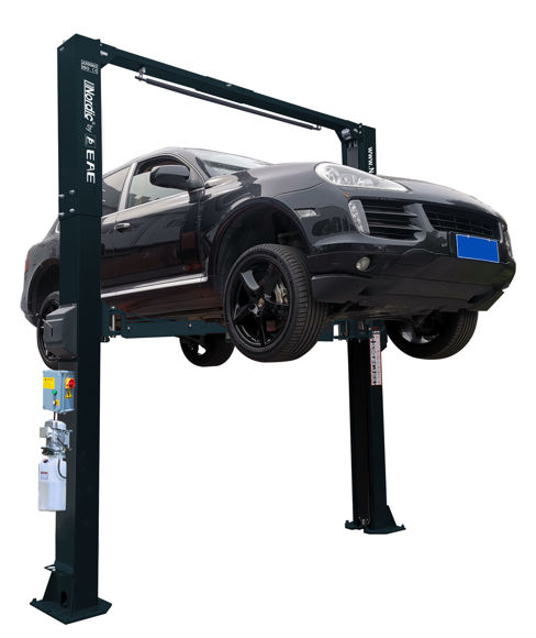 Bilde av C10M 2-søylet løftebukk 4,2 tonn med toppramme. 230 volt 1-fas