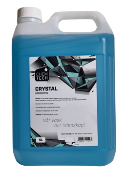 Bilde av Crystal 5ltr -Glassrens - legges på med spray - 15-25% utblanding -avhengig av smuss - uten ammoniakk