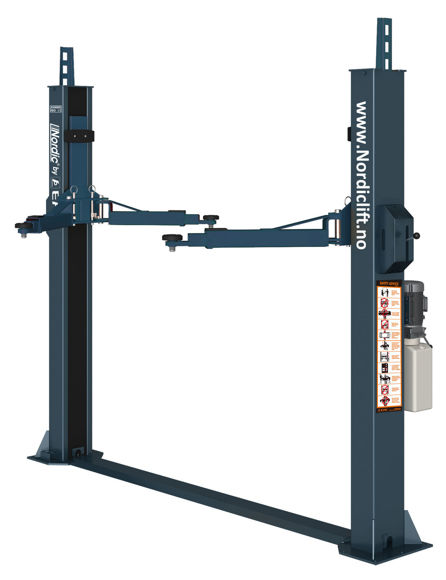 Bilde av F9M 2-søyler løftebukk 3,5 tonn m/bunnramme 1-fas