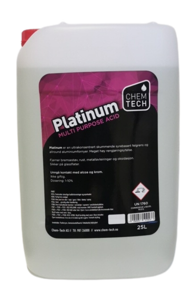 Bilde av Platinum 25ltr- Felgsyre - Multifunksjon - Superkonsentrat Dos:maks 25%