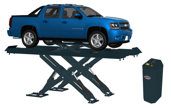Bilde av HX6 BWF. 6,0 Tonn, Kjørebaneløfter inkl. 3 tonn innebygd frihjulsløfter, svingskiver, glideplater.  L.5,4 mt.H. 380 mm uten påkjøringsramper