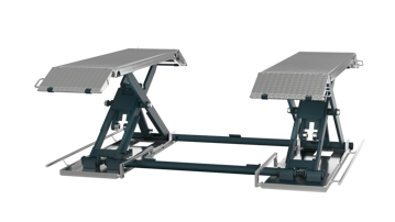 Bilde av MR 35E Sakseløfter galvanisert 3,5 tonn med elåpning av lås  Bred utg.