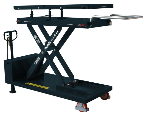 Bilde av MS12M Batteriløfter med nivålering med hjul, kapasistet 1200 kg