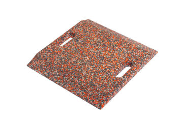 Bilde av MR 30-35 / 2-SØYLER  Ramper i gummi  500 x 500 x 50 mm 8 kg pr stk ( 4 stk i sett )