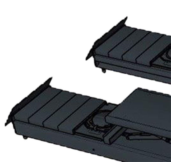 Bilde av Rampe mellom løfter og bremseprøver 2 stk. for 6604 GALV. B 560 MM X L 320 MM