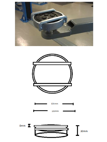 Bilde av Løftebraketter for understellsbehandling. Pris per stk.