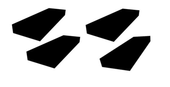 Bilde av Gummipad Kit for sakseløfter 300  X 100 X 30 MM .4stk