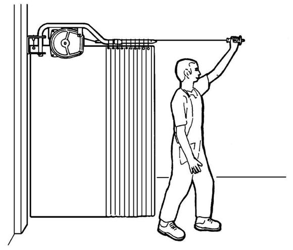 Bilde av faicom romdeler med trommel 11 mtr. duk i tillegg