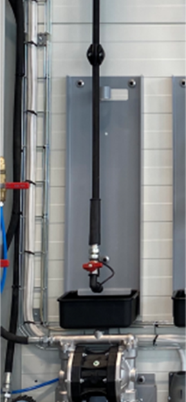 Bilde av faicom smøreutstyr- dråpetrau-veggmontert