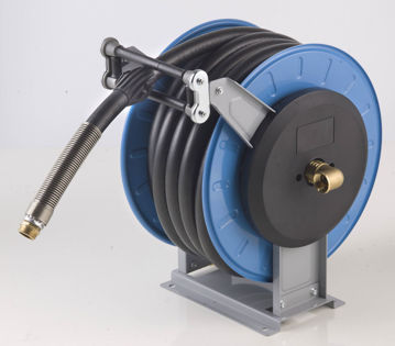 Bilde av faicom slangetrommel m/3/4" slange 20mtr-rustfri-gul PVC-