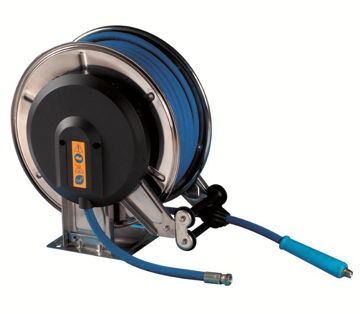 Bilde av faicom trommel RUSTFRI. U/slange-kap.20mtr -400bar høytrykk