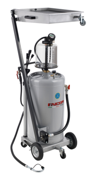 Bilde av faicom smøreutstyr mobil oljemottaker/suger nedfellbar-90ltr