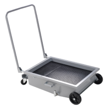 Bilde av Oljemottaker på hjul med 50ltr tank m/tilkobling for sug