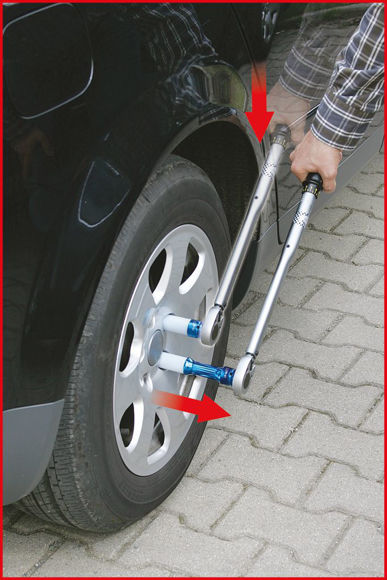 Bilde av "1/2"" aluminium kraft-pipenøkkelsett, lang, 6 deler"