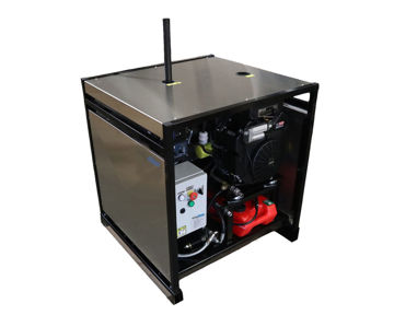 Bilde av KE Easyclean stasjonær kaldtvannsmaskin - 200 bar-42ltr./min -Bensin -el.start  23,5HK -eks.spyleutstyr