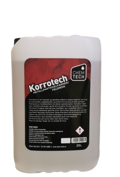 Bilde av Korrotec 25ltr. PH nøytral felgrens og metallpartikkelfjerner.