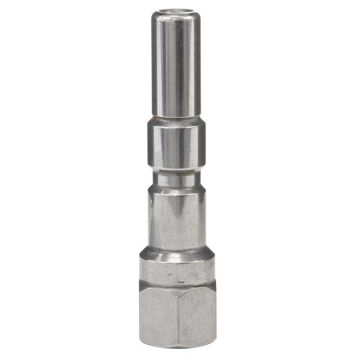 Bilde av Pluggnippel 1/4 hunn KW SW19 polert rustfritt stål - innv. 1/4"