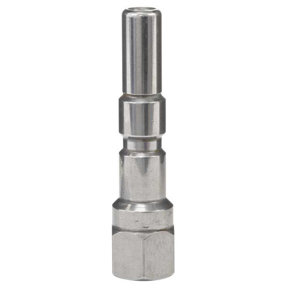 Bilde av Pluggnippel 1/4 hunn KW SW19 polert rustfritt stål - innv. 1/4"