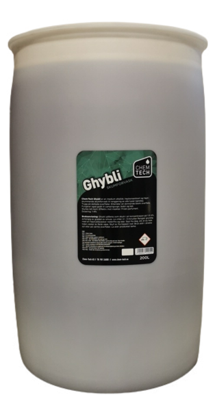 Bilde av Ghybli 200ltr- medium alkalisk, høykonsentrert og høytskummende skumforvask til rengjøring av alle typer kjøretøy.Dos: 1-4%