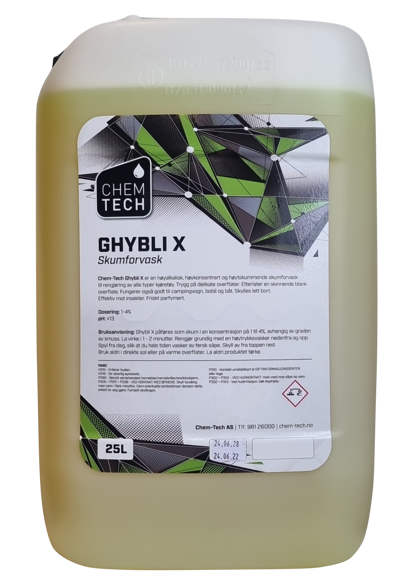 Bilde av Ghybli X - kraftig skumforvask - superkonsentrat 25 ltr 2-5% innblanding ( erstatter Active Diamond )