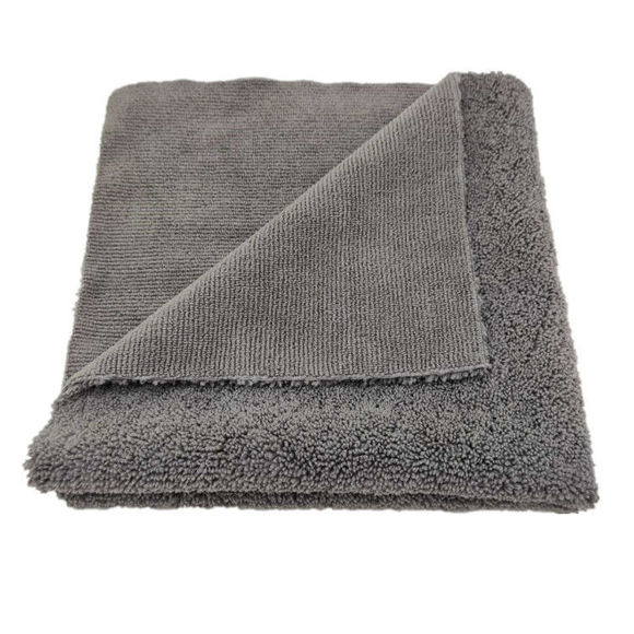 Bilde av Microfiberklut - 40*40 - Dual Pile 400 GSM Grå - utgår