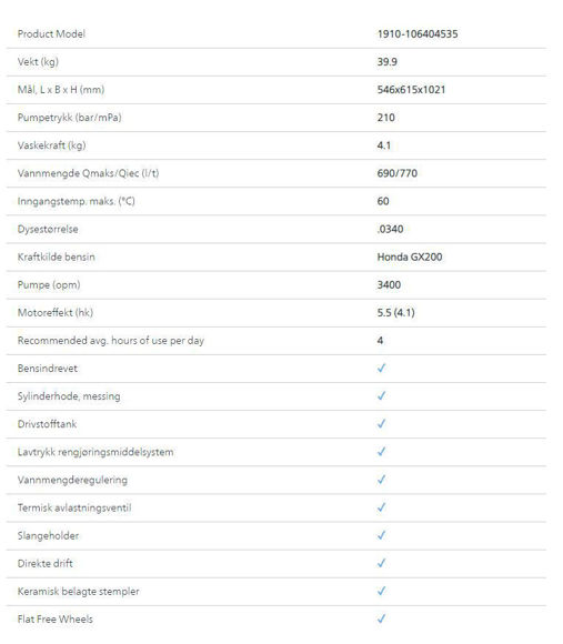 Bilde av MC 4C-210/770 PE XT