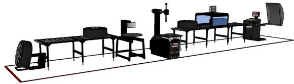 Bilde av Standard oppsett på anbefalt dekklinje